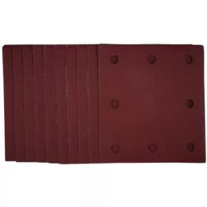 Image of DRAPER 1/4 Sanding Sheets with Hook and Loop, 115 x 105mm, 240 Grit (Pack of 10) [53118]