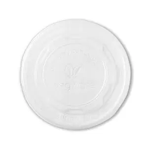 image of Vegware Soup Container Hot Lid 115-Series Opaque Pack of 50 VLID115S