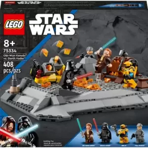 image of LEGO Star Wars Obi-Wan Kenobi vs. Darth Vader Battle (75334)