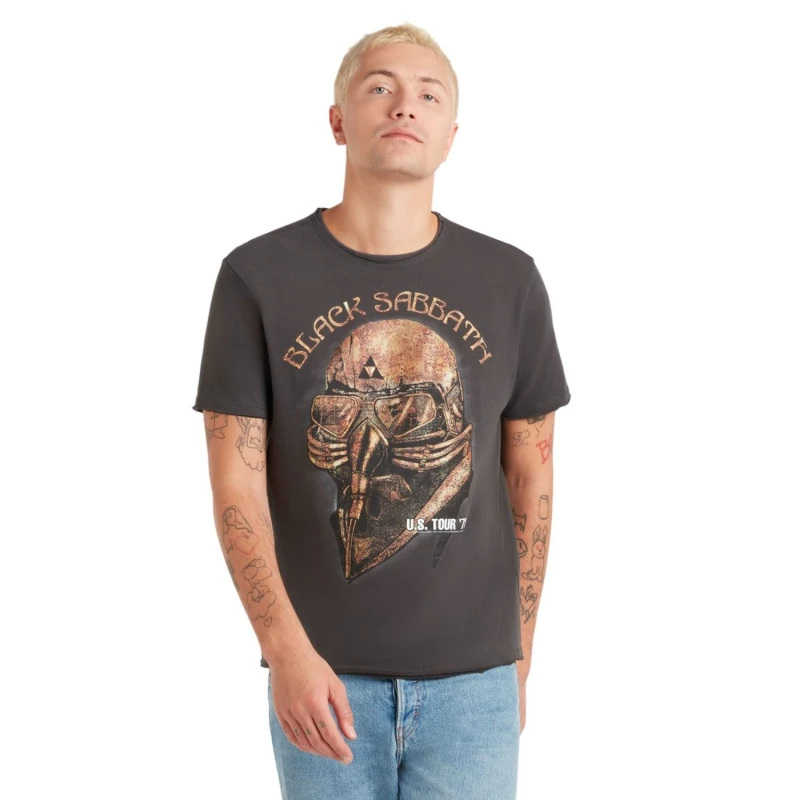 Image of Amplified Amplified Men US Tour 78 Black Sabbath T-Shirt in Charcoal Size: X-Small Charcoal XS Male 5063527284174
