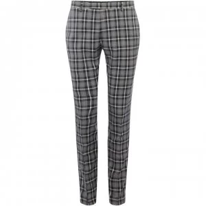 image of Label Lab Martini Skinny Fit Monochrome Check Suit Trouser - Grey