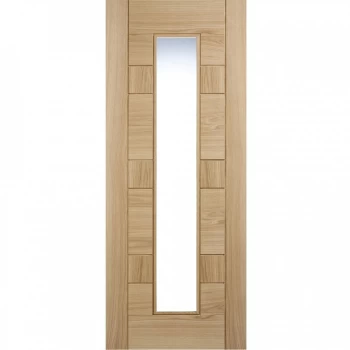 Image of LPD Edmonton Fully Finished Oak Frosted Glazed Internal Door - 1981mm x 686mm (78 inch x 27 inch)