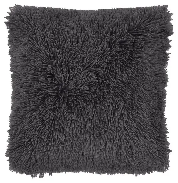 Image of Catherine Lansfield Cuddly Cushion - Charcoal - 45x45cm