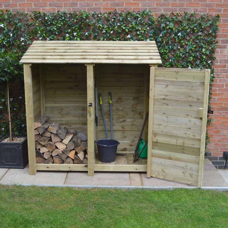 Image of Rutland County Garden Furniture Ltd Hambleton 6ft Tool Store - L80 x W180 x H181cm - Light Green Light Green Unisex