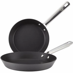 Image of Anolon Professional Hard Anodised Frypan Set - 2 Piece