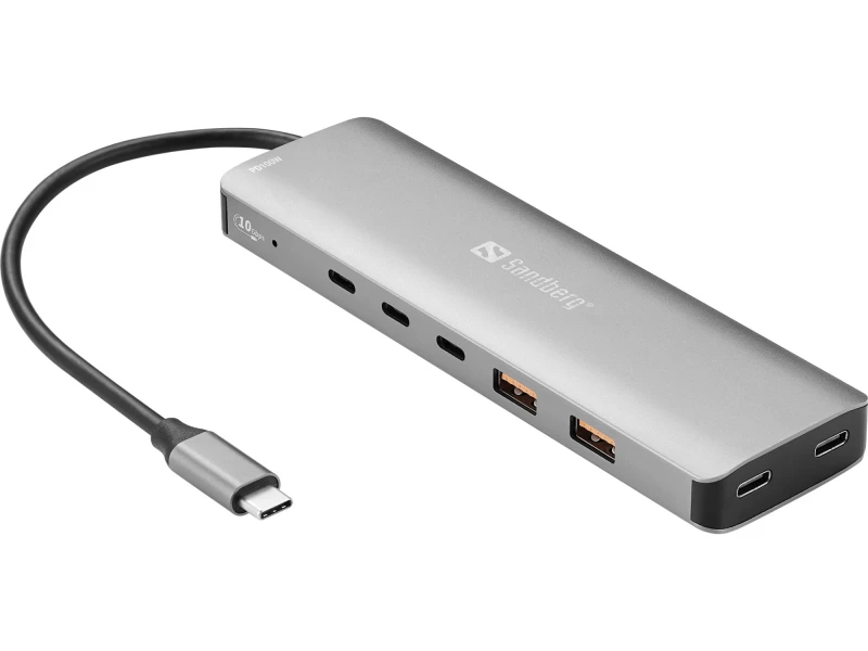 Image of Sandberg USB-C to 5 x USB-C + 2 x USB-A 100W