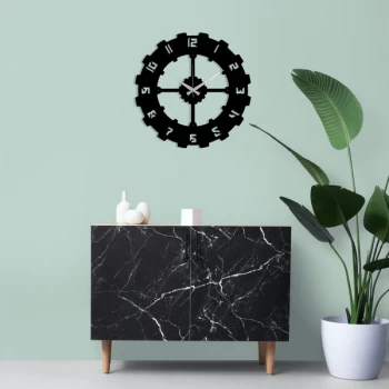 Image of Metal Wall Clock 4 - Black Decorative Metal Wall Clock
