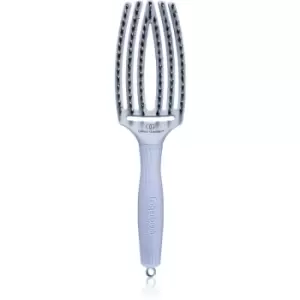 image of Olivia Garden Fingerbrush Nano Ionic Flat Brush for Hair