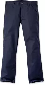 Image of Carhartt Rugged Stretch Canvas Pants, blue, Size 40, blue, Size 40