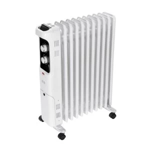 image of 2.5 kw Oil Filled Radiator 10 fin with Thermostat