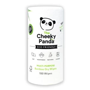 image of The Cheeky Panda Multi Purpose Bamboo Dry Wipes Rolls