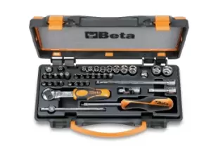 Image of Beta Tools 900/C11 39pc 1/4" Drive Compact 39pc Socket, Bits & Acessory Set