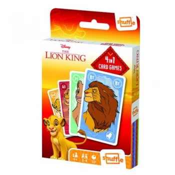 Image of Shuffle Disney Lion King 4-in-1 Card Game Pack of 12 108548998