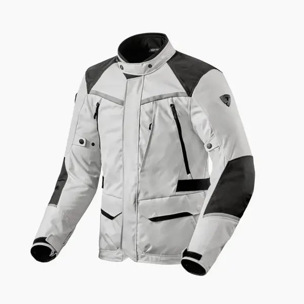 Image of REV'IT! Voltiac 3 H2O Jacket Silver Black Size 2XL