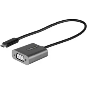 image of StarTech.com USB C to VGA Adapter - 1080p USB Type-C to VGA Adapter Dongle - USB-C (DP Alt Mode) to VGA Monitor/Display Video Converter - Thunderbolt