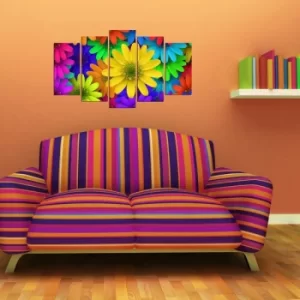 Image of 5MX-9 Multicolor Decorative MDF Painting (5 Pieces)