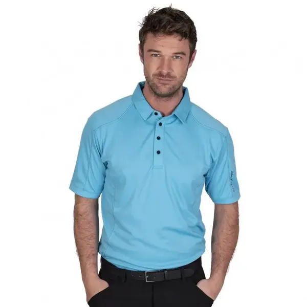 ISLAND GREEN - MENS POLOSHIRT TURQUOISE X-Large