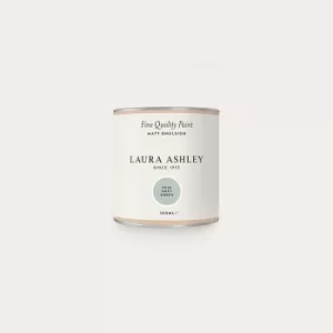 image of Laura Ashley Matt Emulsion Paint Pale Grey Green Tester 100ml