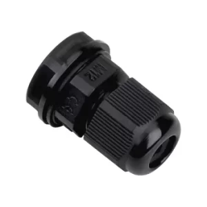 HellermannTyton NGM12-BLK M12 Cable Gland 3-6.5mm Black (Pack 10)