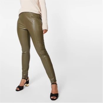 image of Biba BIBA PU Leggings - Khaki