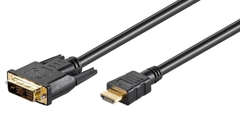 Image of Microconnect HDM191811 video cable adapter 1m HDMI DVI-D Black