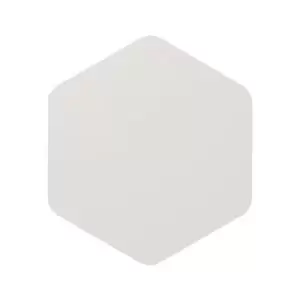 Image of Luminosa Lighting - Magnetic Base Wall Lamp, 12W LED 3000K 498lm, 20, 19cm Vertical Hexagonal Centre, Sand White, Acrylic Frosted Diffuser