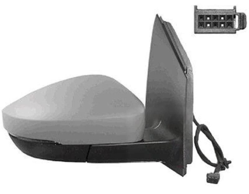 Image of VAN WEZEL 5829814 Wing mirror * HAGUS * Right, for manual mirror adjustment, primed Outside Mirror (50)