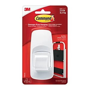 Image of Command Jumbo Hook White