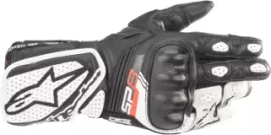 Image of Alpinestars Stella SP-8 V3 Ladies Motorcycle Gloves, black-white, Size L for Women, black-white, Size L for Women