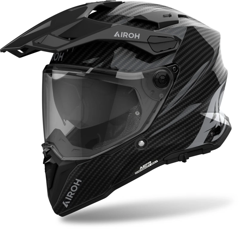 Image of Airoh Commander 2 Carbon Glossy Carbon Adventure Helmet Size 3XL