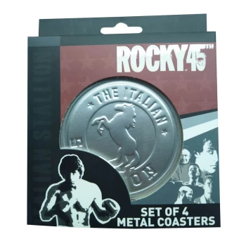 Image of Rocky - Set Of Four Metal Embossed Drinks Coasters