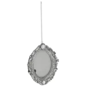 Image of Hill Interiors Frame Christmas Tree Decoration (One Size) (Silver)