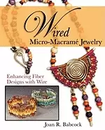 Image of wired micro macrame jewelry enhancing fiber designs with wire