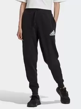 Image of adidas Essentials Multi-colored Logo Joggers, Black Size XL Women
