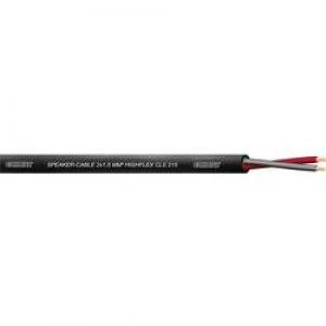 Image of Cordial CLS 215 Black 100 Professional Twinax Speaker Cable 2 x 1.5mm mm2 Black Sheath