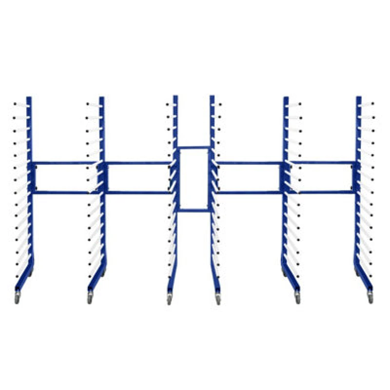 Image of Monster Racking Combi Spray Drying Rack Trolley x 3 & 2 Connectors Blue unisex