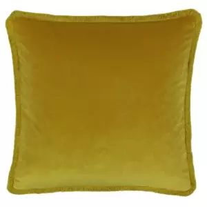 Image of Riva Paoletti Freya Cushion Cover (45 x 45cm) (Ochre)