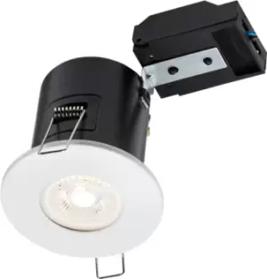 Image of KnightsBridge 230V IP20 Fixed GU10 Fire-Rated Downlight - White