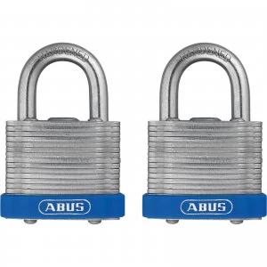 Abus 41 Series Laminated Steel Padlock Pack of 2 Keyed Alike 40mm Standard