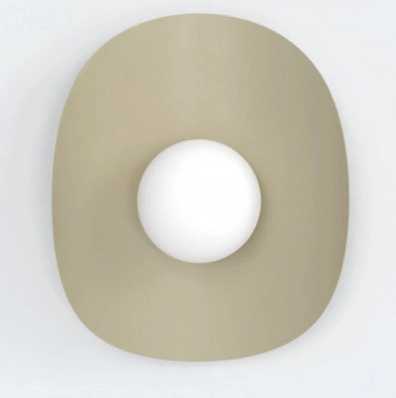 Image of Emibig Lighting Emibig Fiero Wall Lamp 1 X G9 Mocha With White Shade