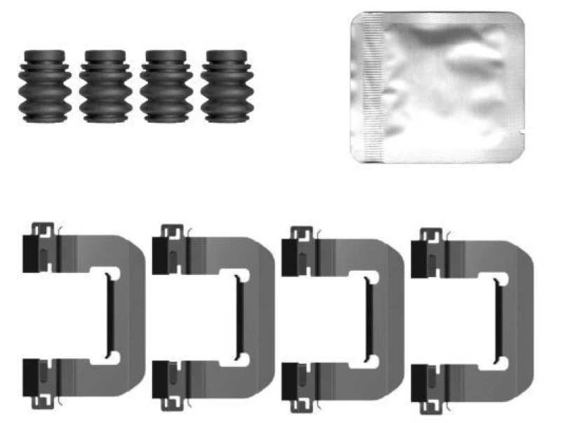 Image of Brake pad fitting kit TEXTAR 82559700