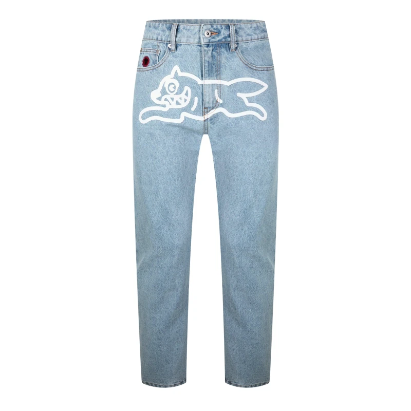 Image of ICECREAM Running Dog Denim Jeans Heavy Wash Blue male 30W R