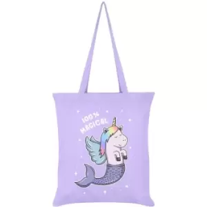 Image of Grindstore The Magical Mermicorn Tote Bag (One Size) (Lilac) - Lilac