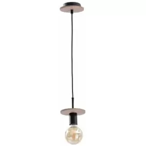 image of Keter Saturn Slim Pendant Ceiling Light Natural, Black, 12cm, 1x E27