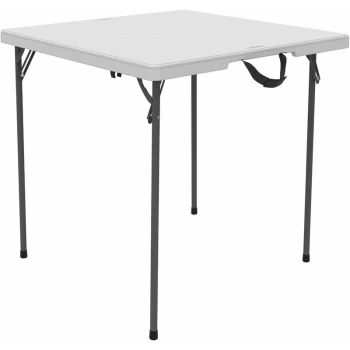 image of Lifetime - 34-Inch Square Fold-In-Half Table (Essential) - White Granite