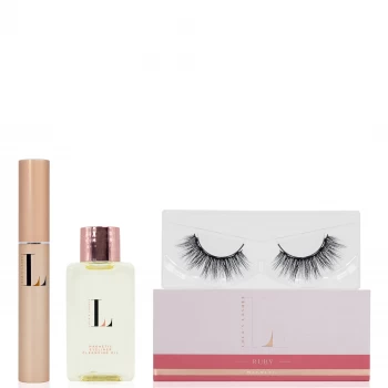 image of Lola's Lashes Ruby Magnetic Eyelash Kit - Black Eyeliner