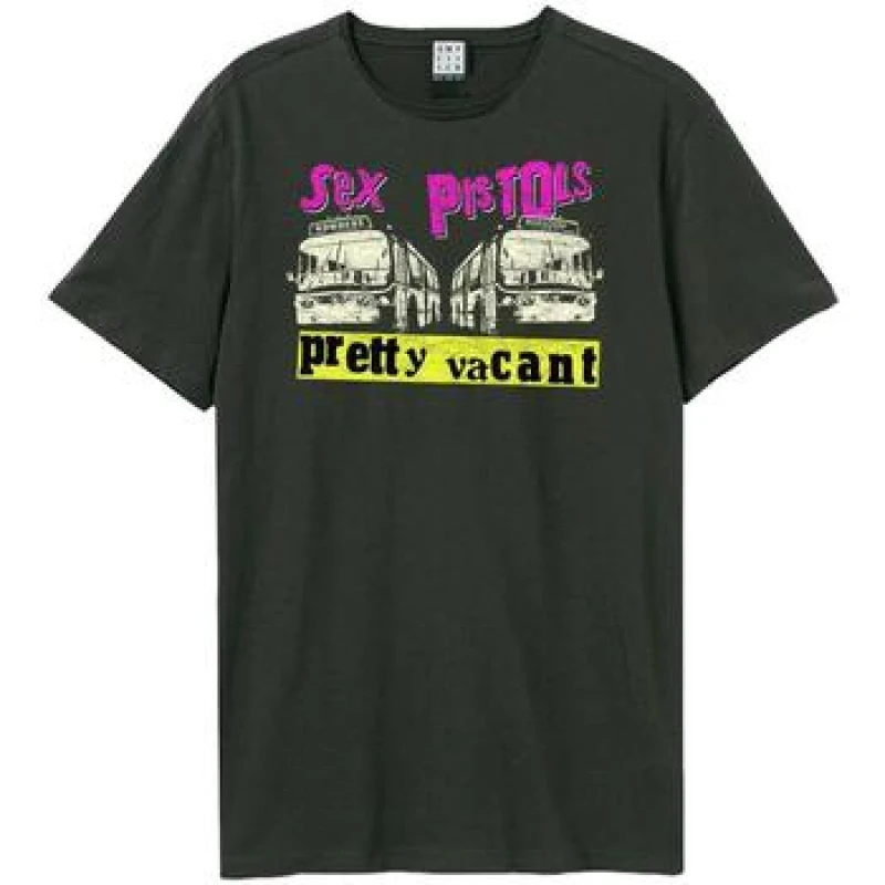 Image of Amplified Amplified Men Pretty Vacant Again Sex Pistols T-Shirt in Charcoal Size: X-Small Charcoal XS Male 5063377027112