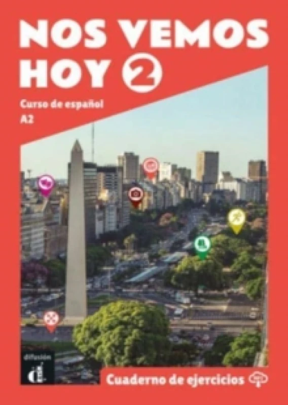 Image of Nos vemos hoy 2 - Cuaderno de ejercicios + audio MP3. A2 Paperback / softback