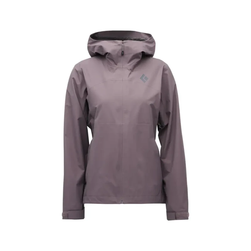 Image of Womens waterproof jacket Black Diamond Strataline Violet Female XS