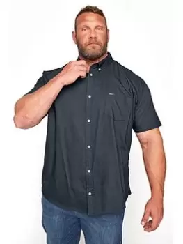 Image of BadRhino Essential Short Sleeve Poplin Shirt - Black, Navy, Size 2XL, Men